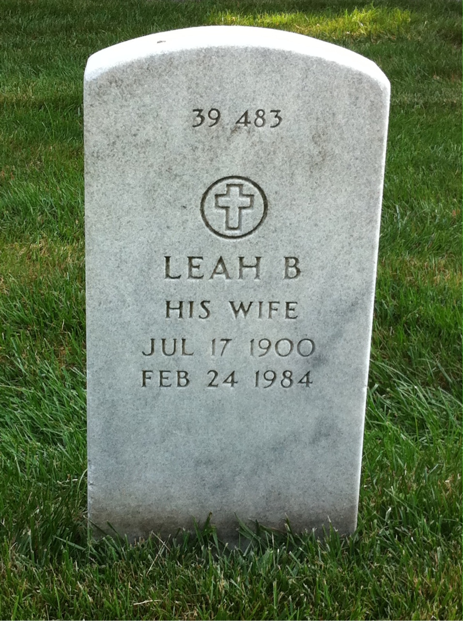 Back of headstone — David Jacob Gothold