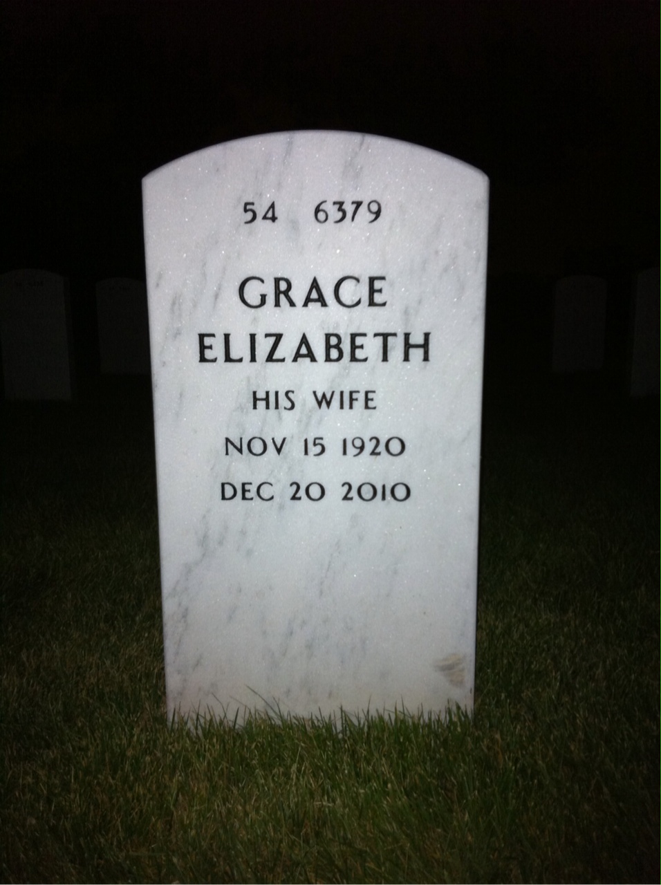 Back of headstone — Theodore Milton