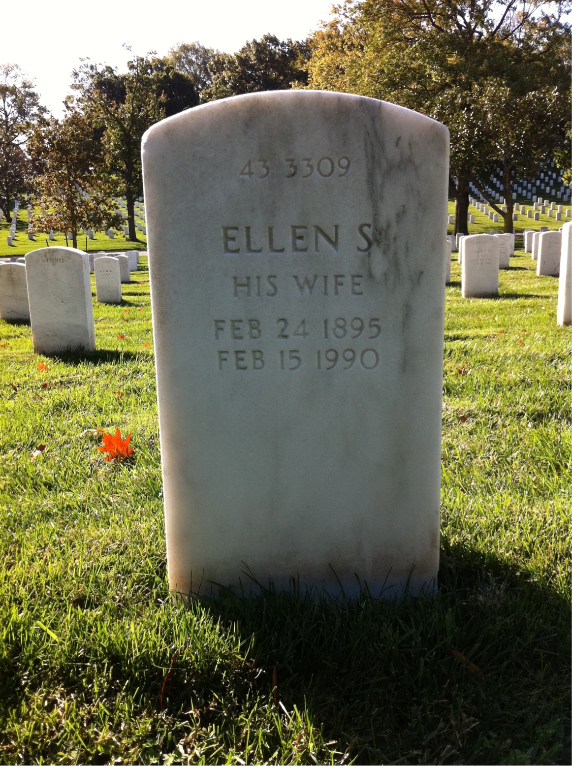 Back of headstone — Archie Mckenry