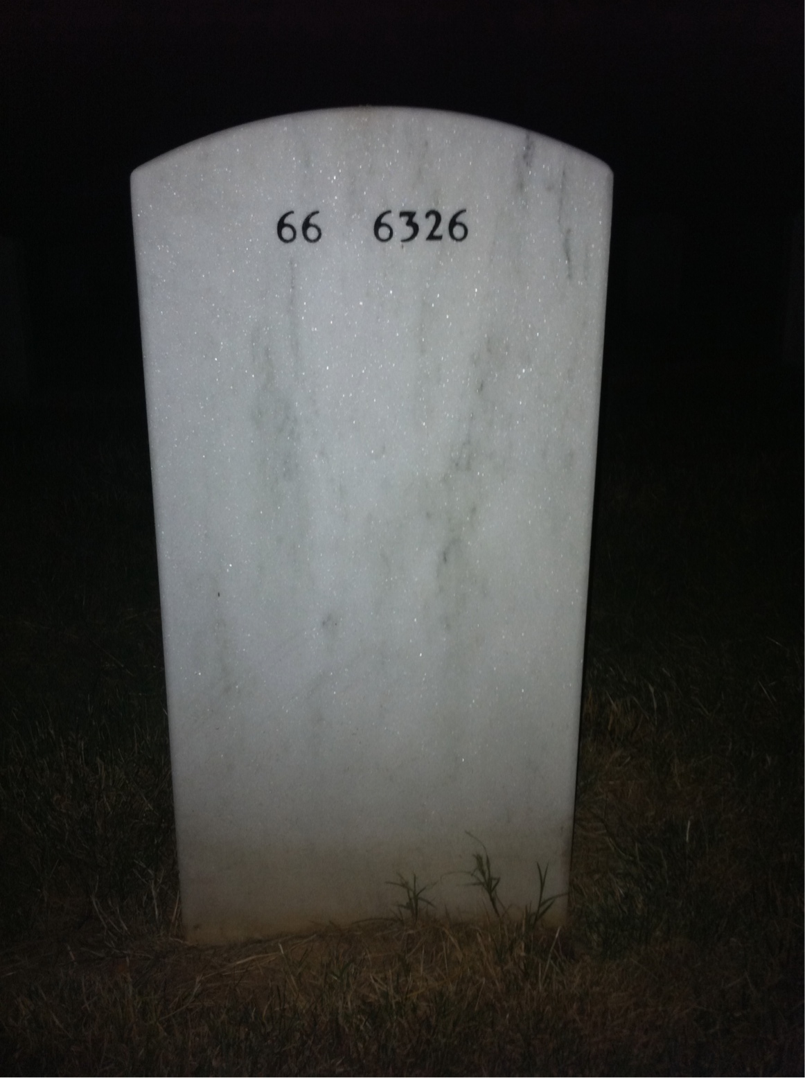 Back of headstone — William Pugh