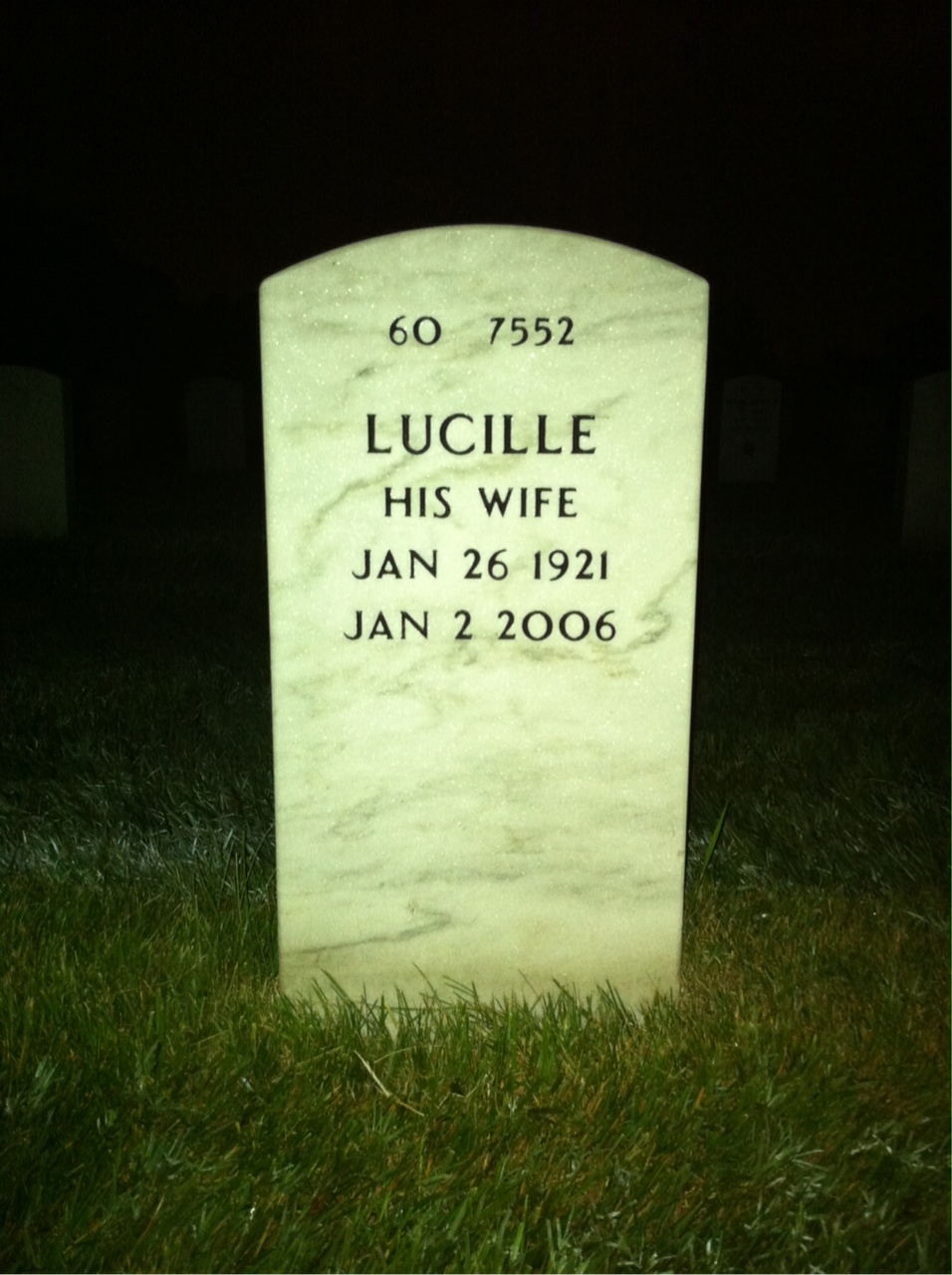 Back of headstone — Silas Johnson
