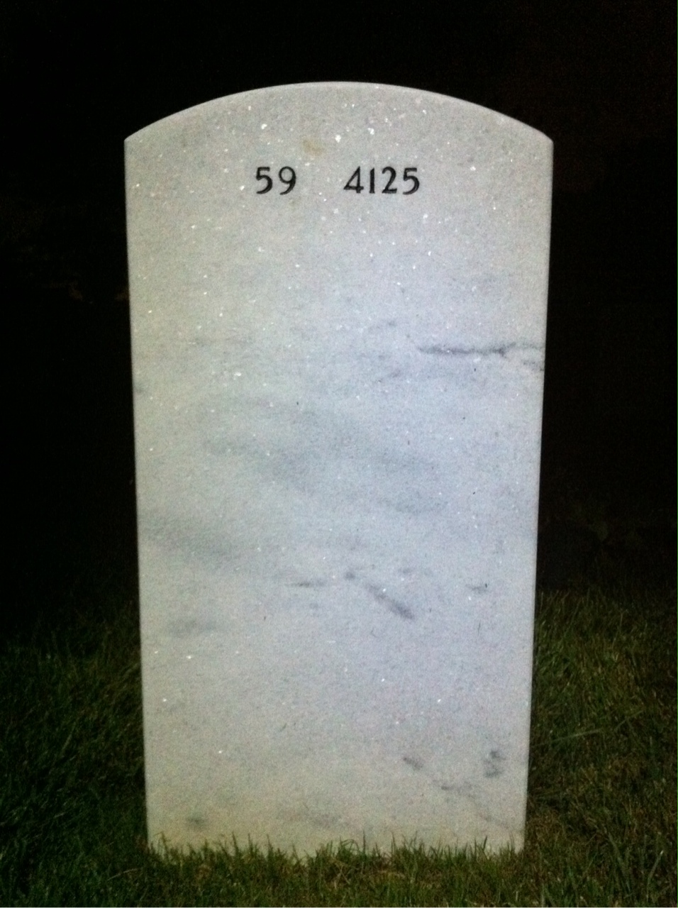 Back of headstone — William Roorebach Closs