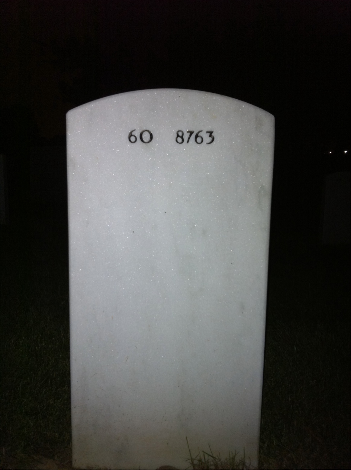 Back of headstone — Archie Taylor