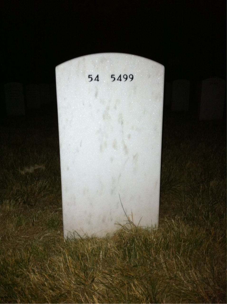 Back of headstone — Kenneth Lively