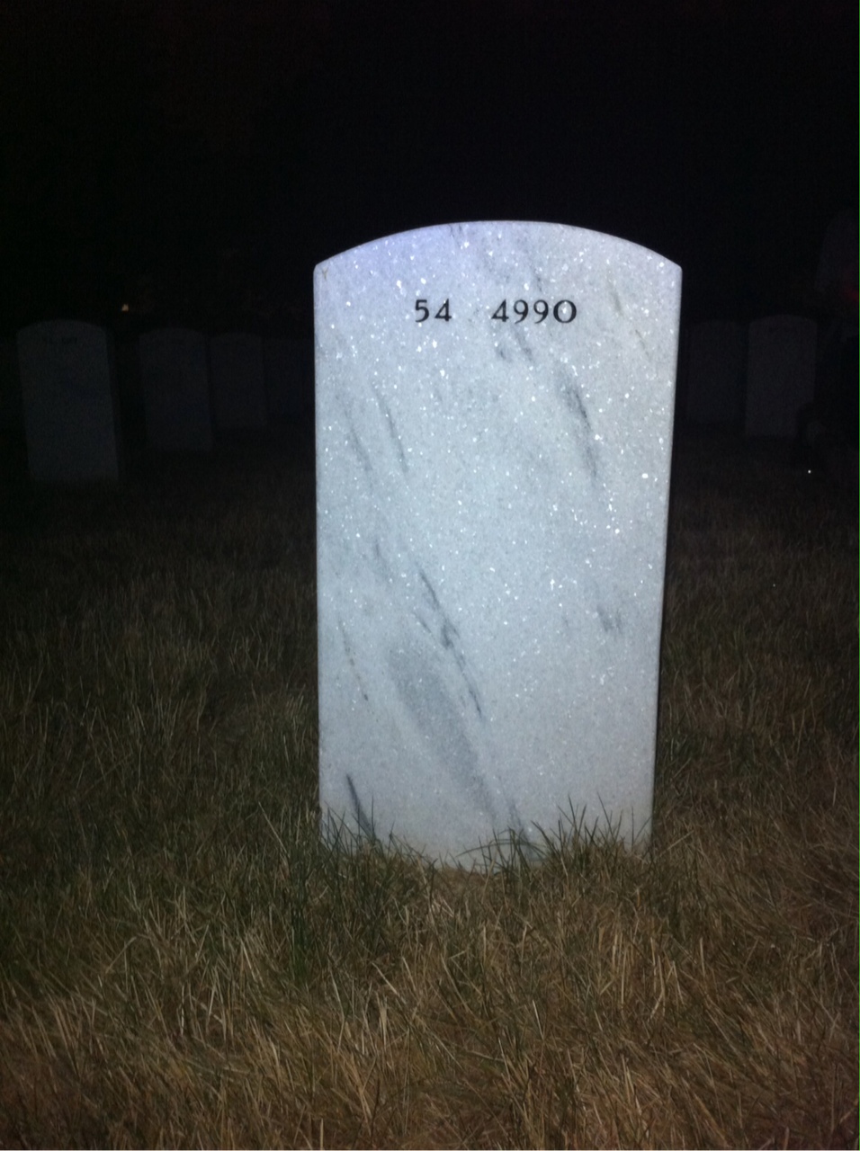 Back of headstone — Lenzie Coleman