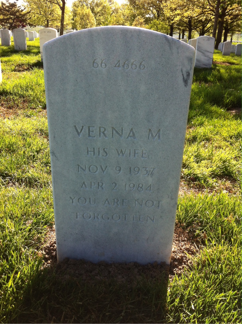 Back of headstone — James Boyter
