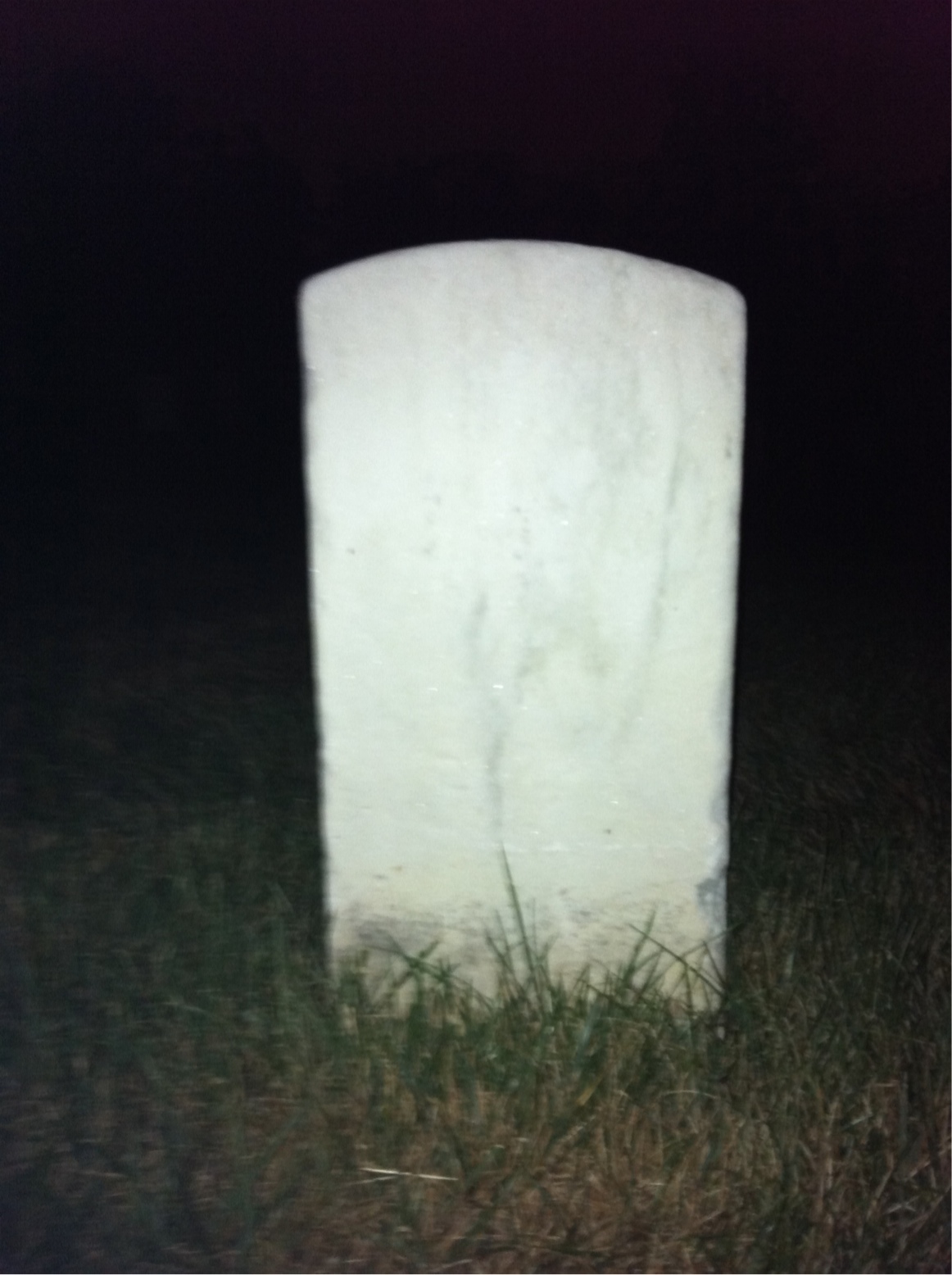 Back of headstone — Lewis Mosia