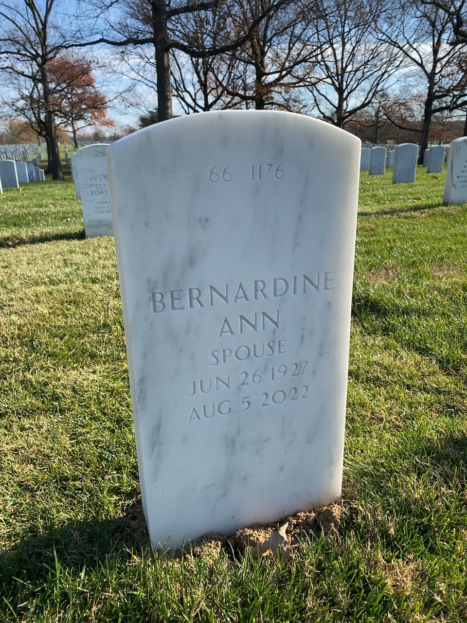 Back of headstone — George Smith