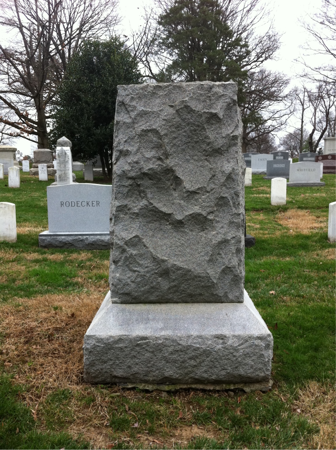 Back of headstone — Howard Baily