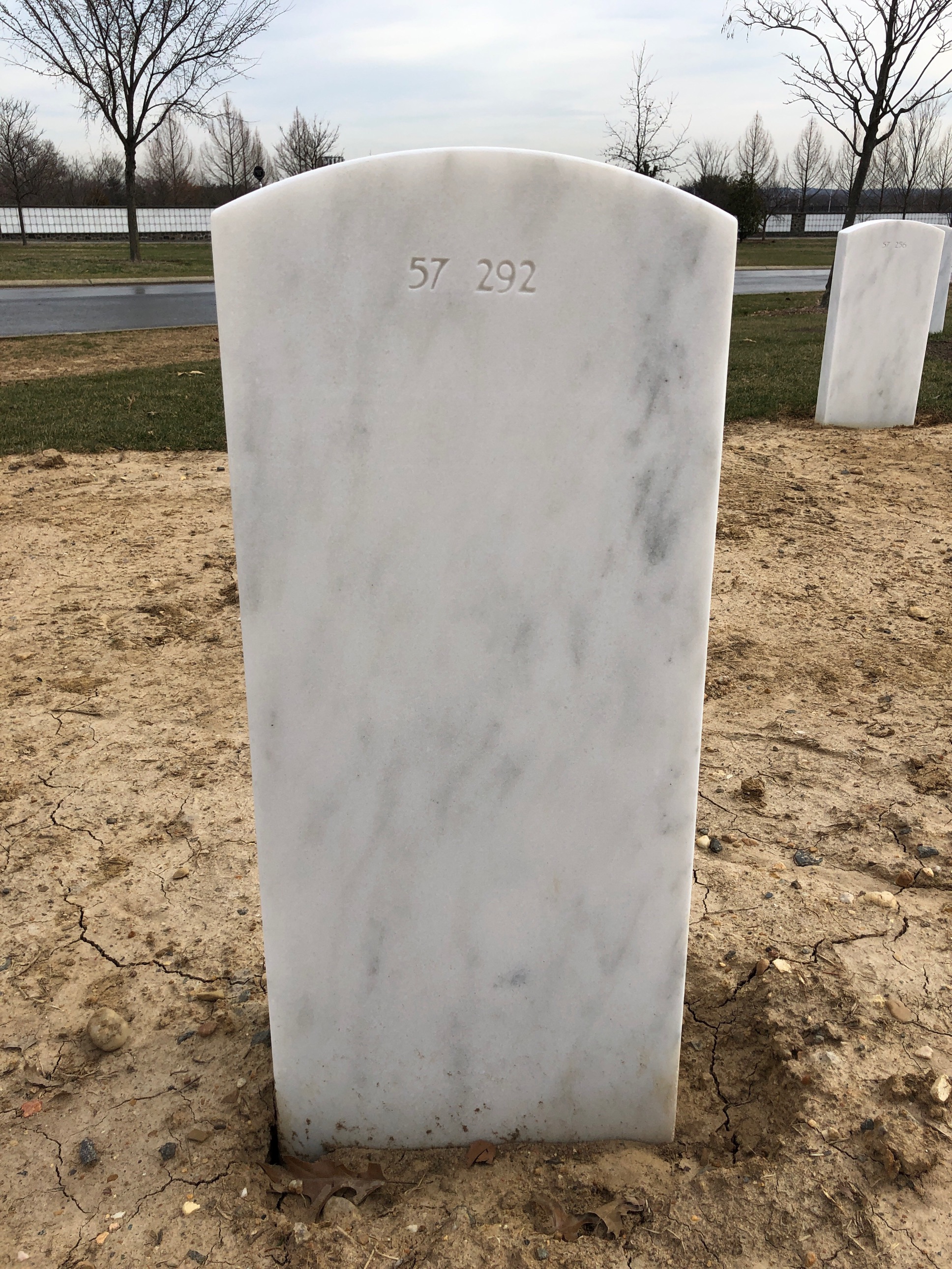 Back of headstone — William Louis Hart