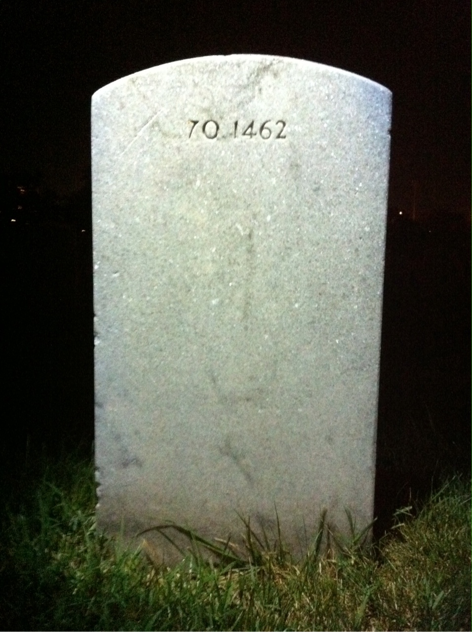 Back of headstone — William Morrison