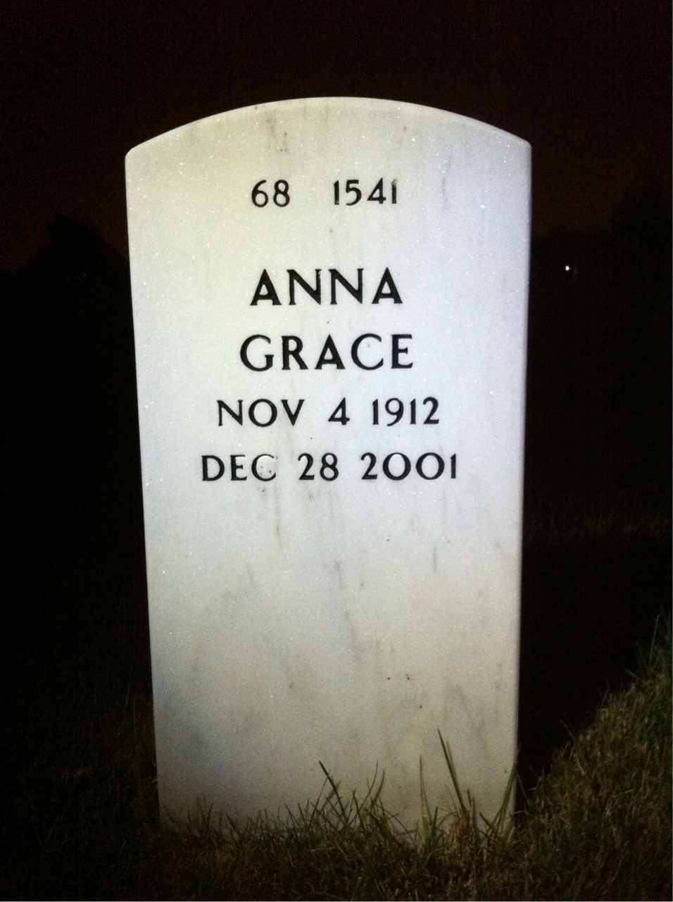 Back of headstone — Robert Webster