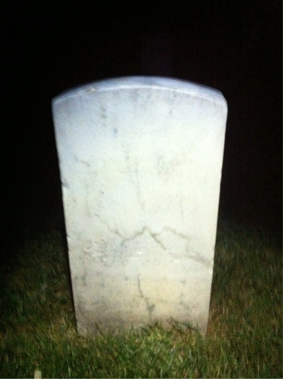 Back of headstone — Alexander Melville