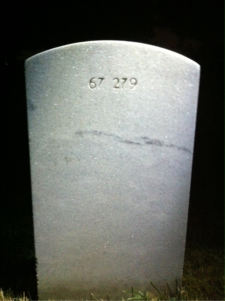 Back of headstone — James Anglin