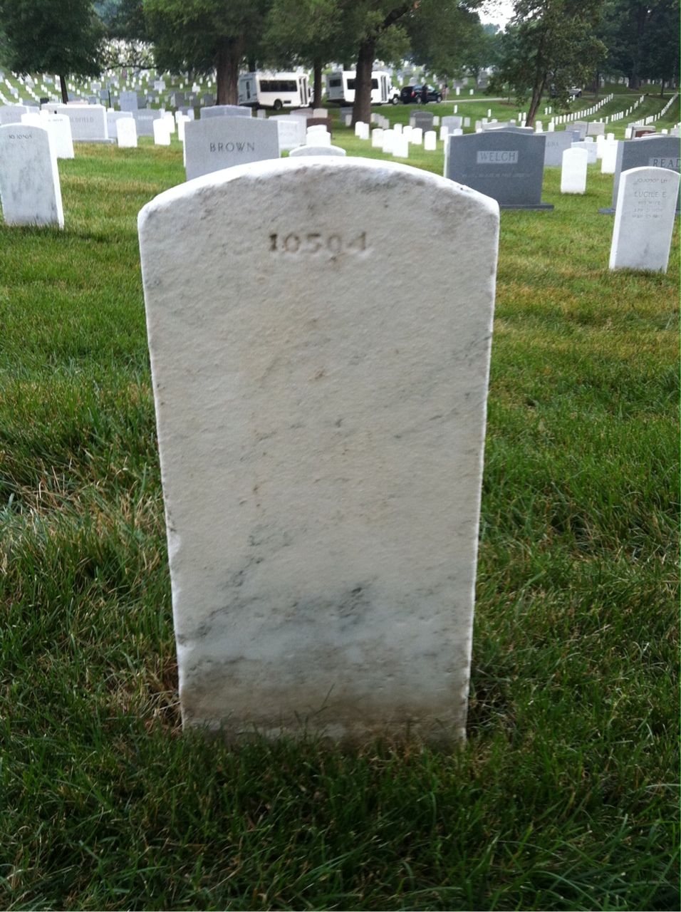 Back of headstone — John Constant