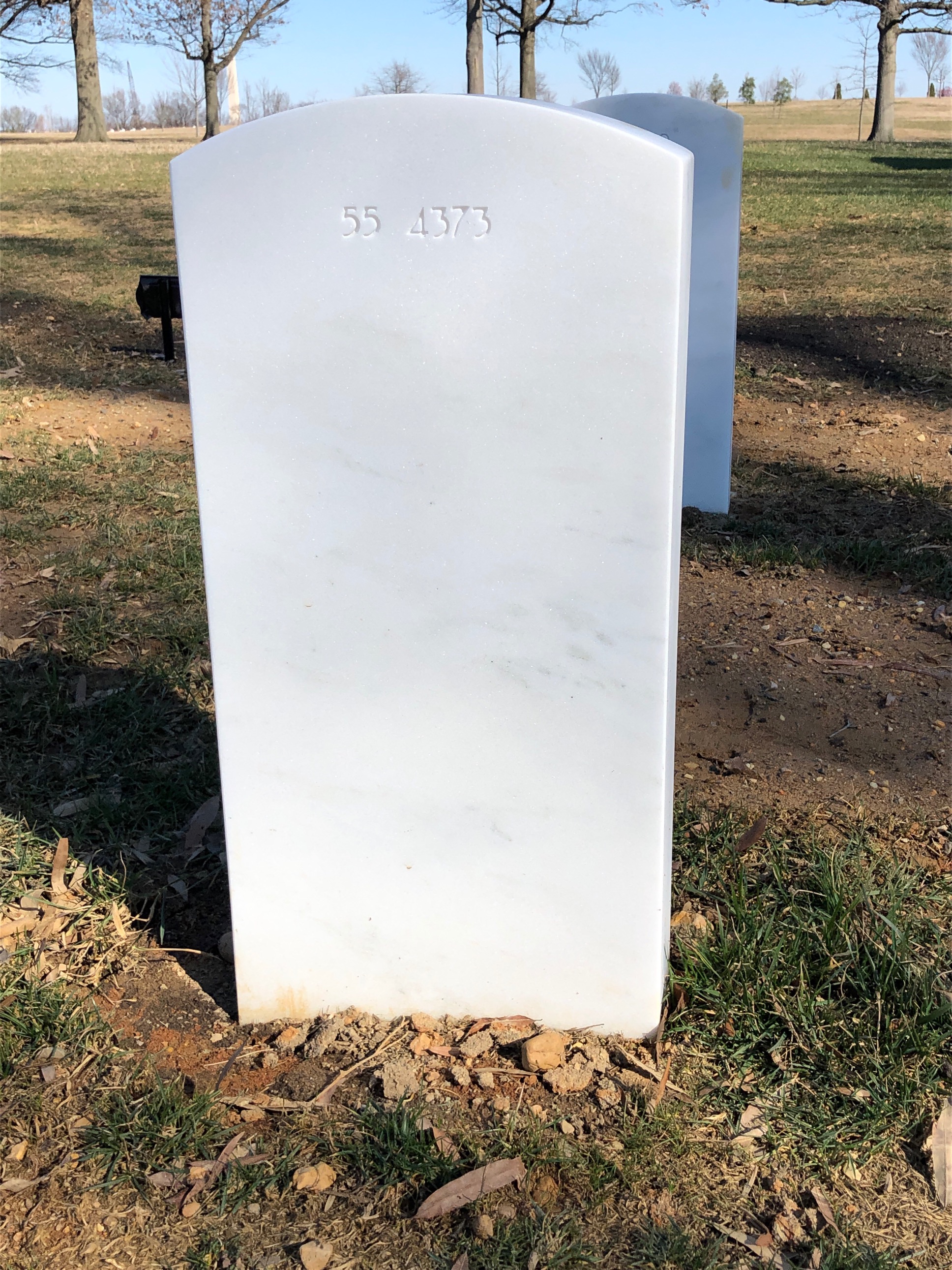 Back of headstone — William Bennett