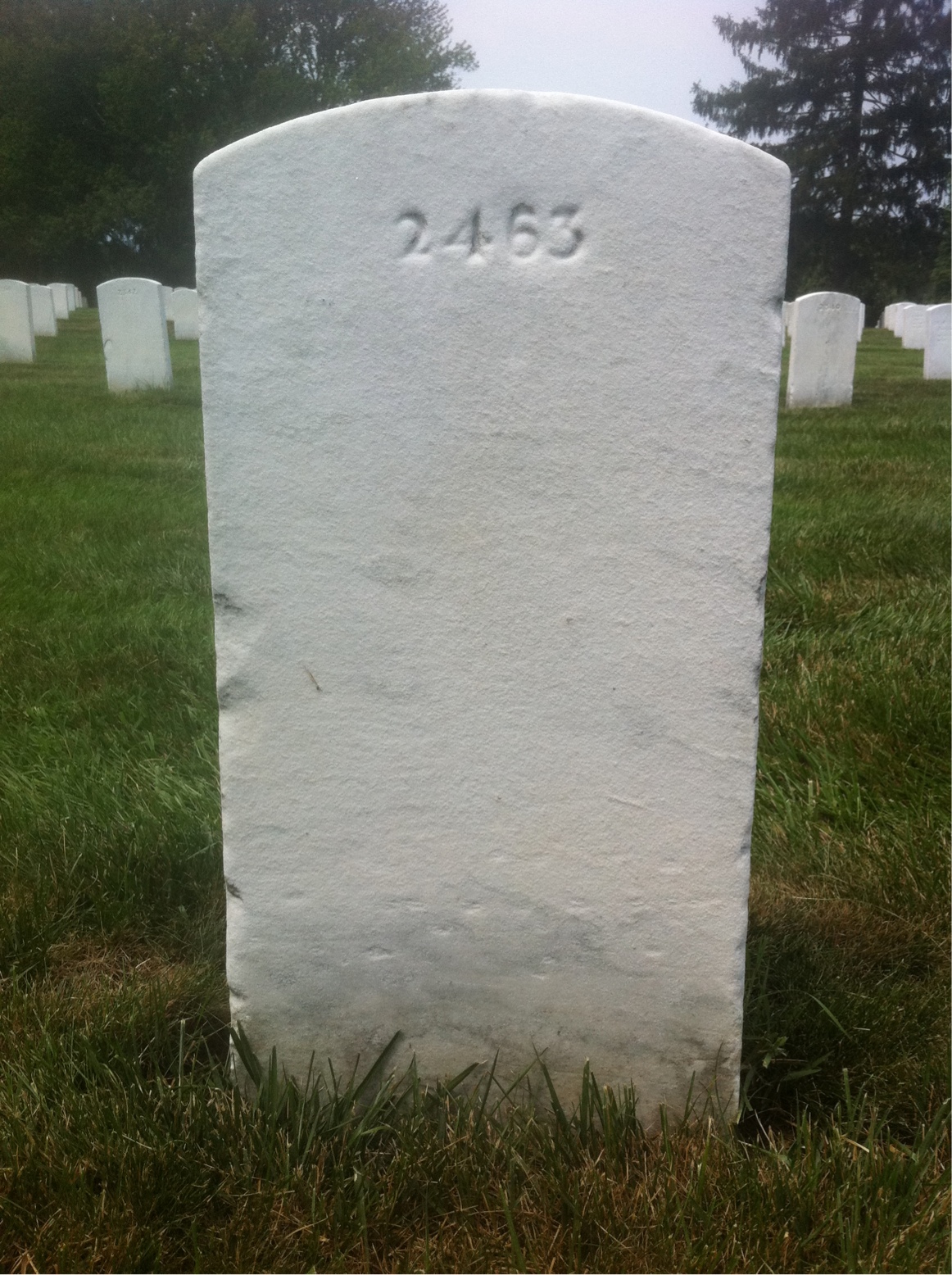 Back of headstone — Rufus Armstrong