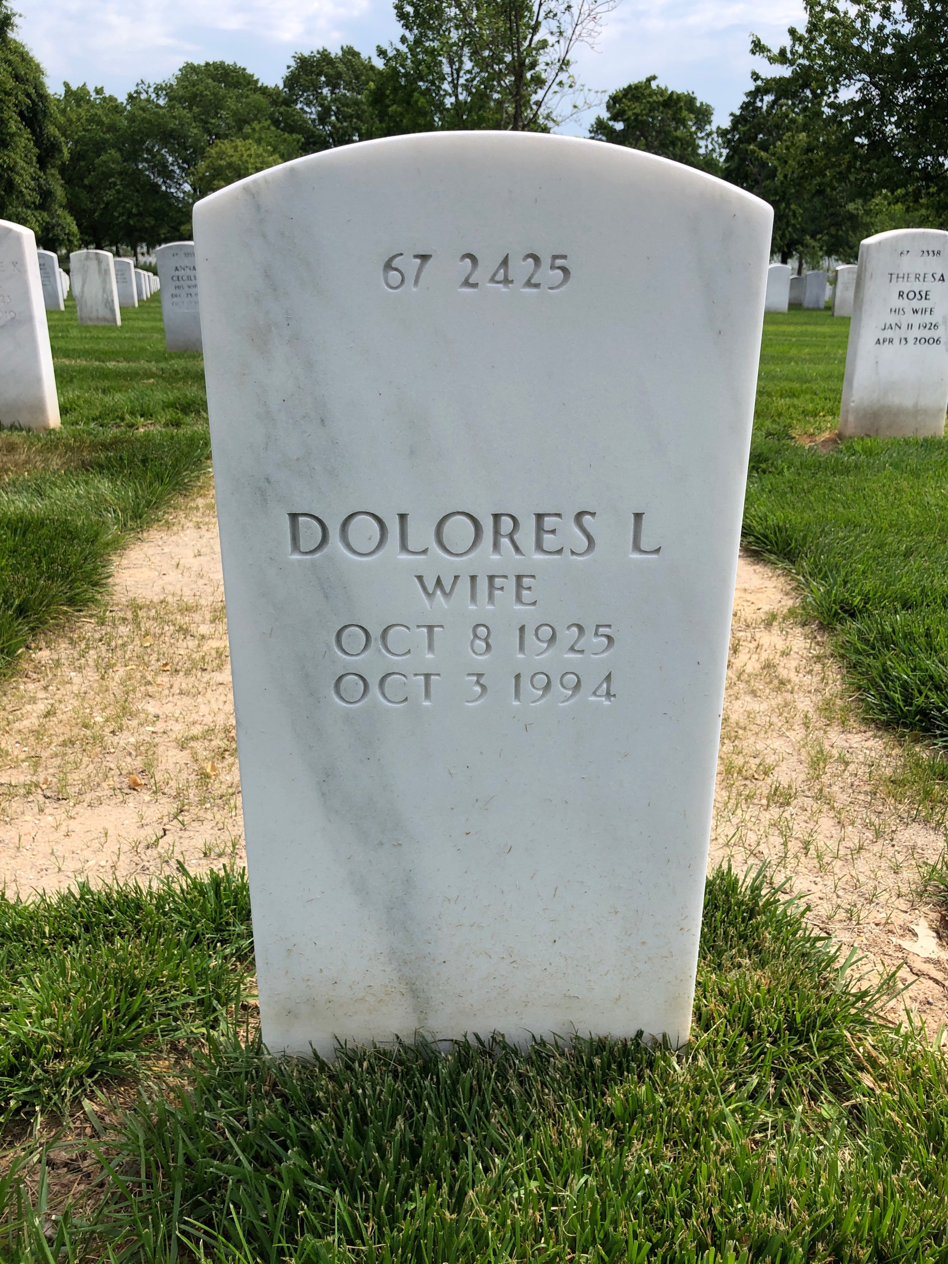 Back of headstone — Robert Almond