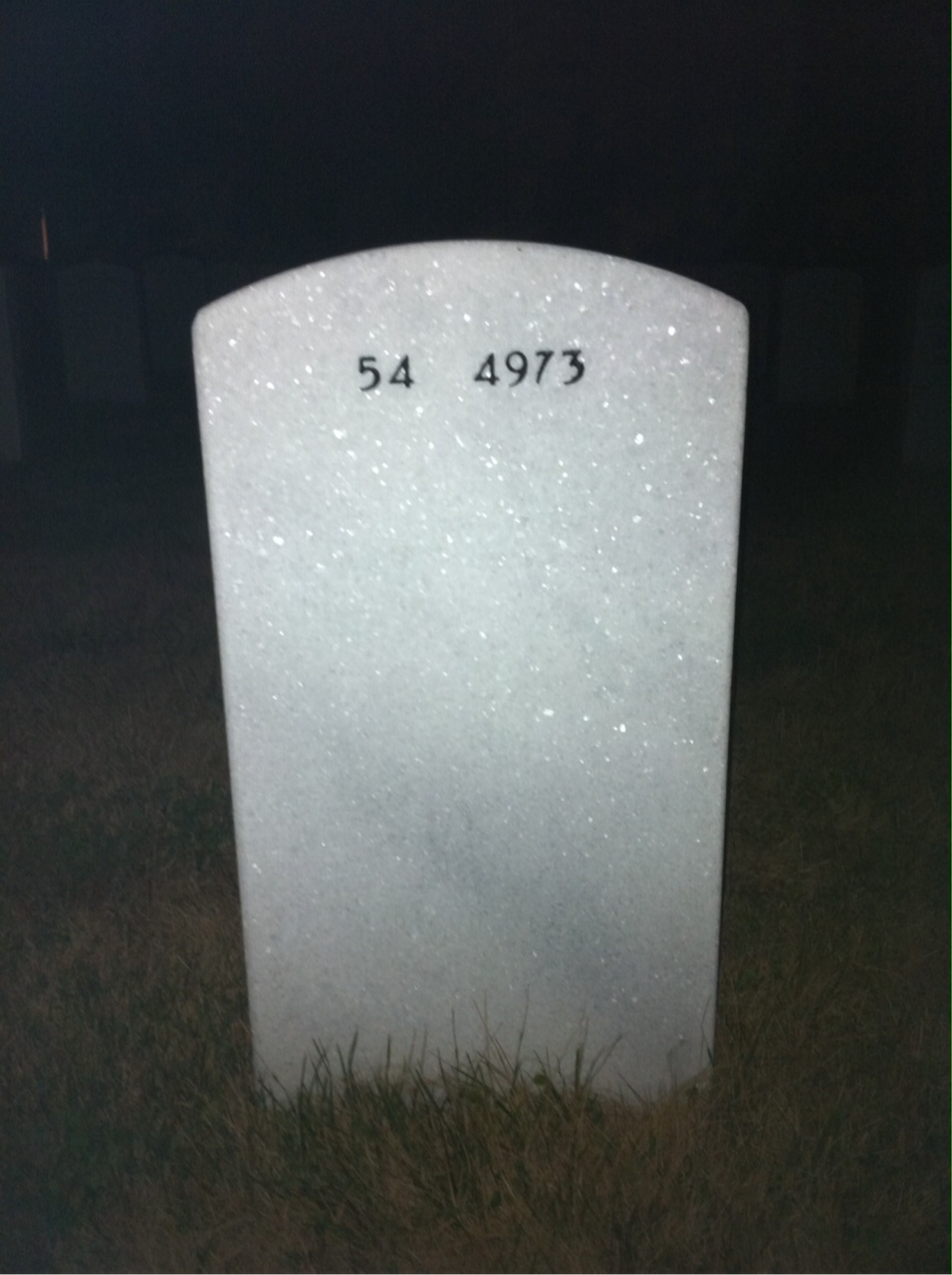 Back of headstone — Bernard Krupa
