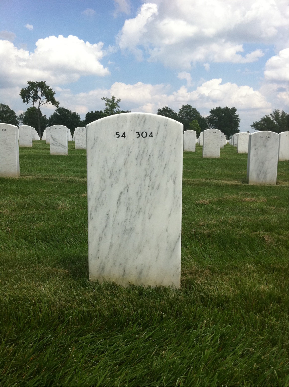 Back of headstone — Elmer Lewis