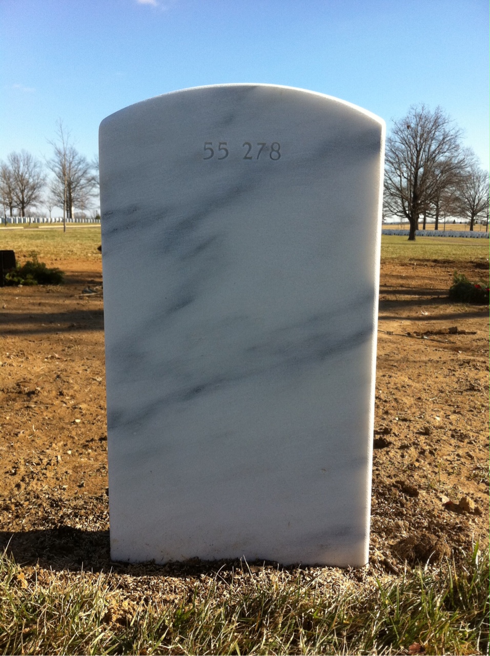 Back of headstone — William James Doyle