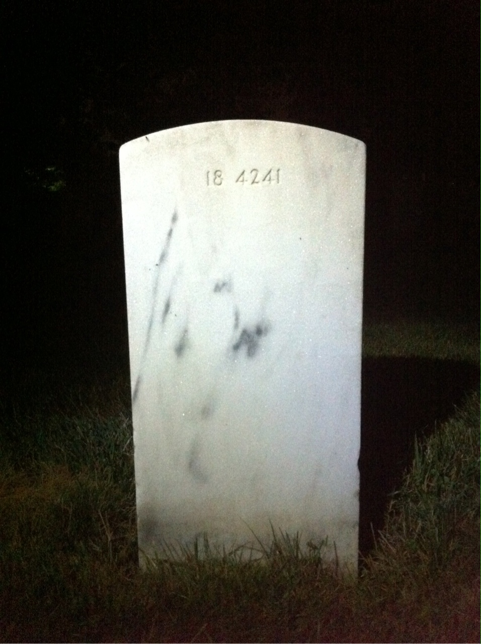 Back of headstone — Pablo Baldomaro