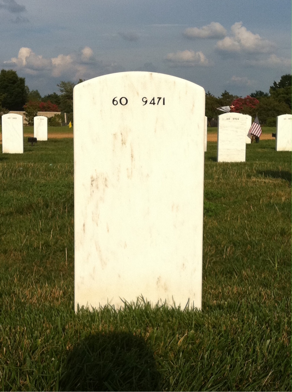 Back of headstone — John F Walkowiak