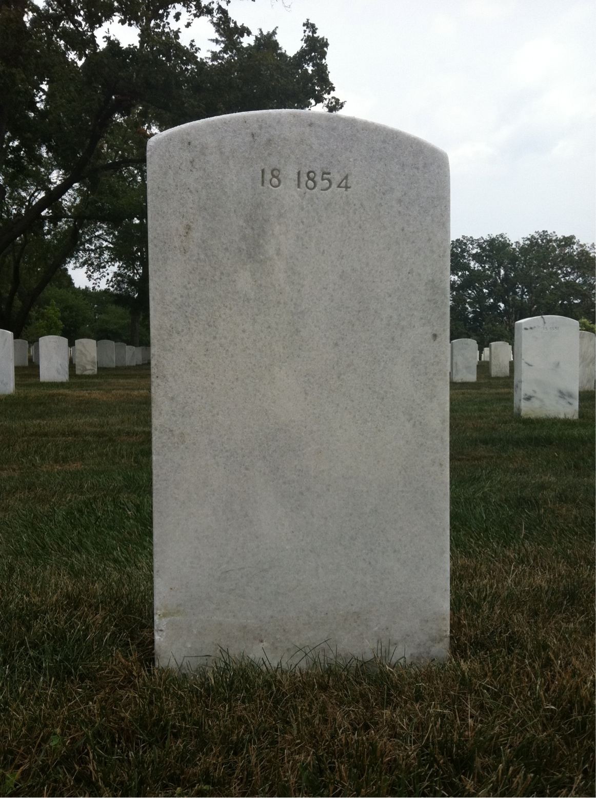 Back of headstone — John Murphy