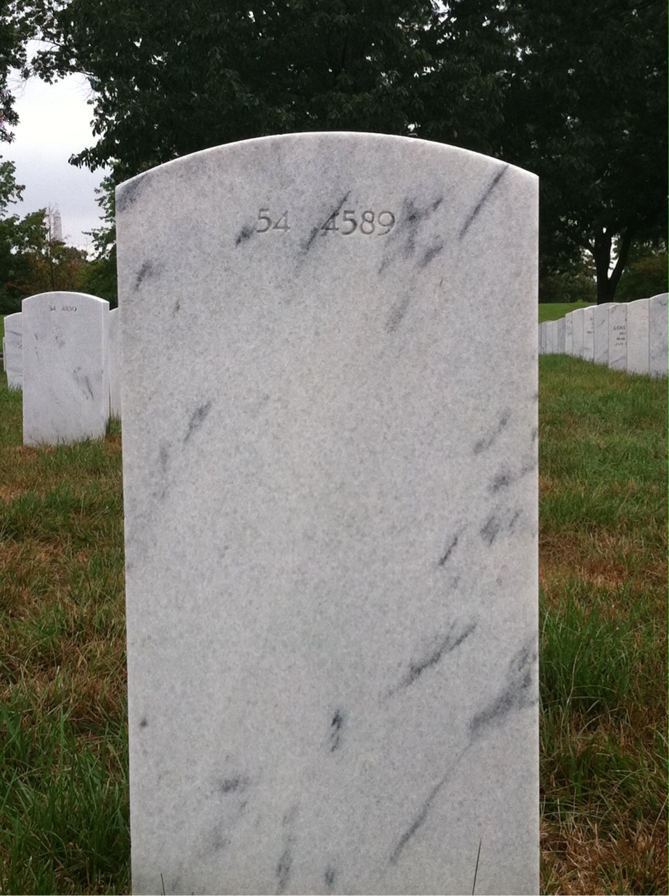 Back of headstone — Spencer Bennett