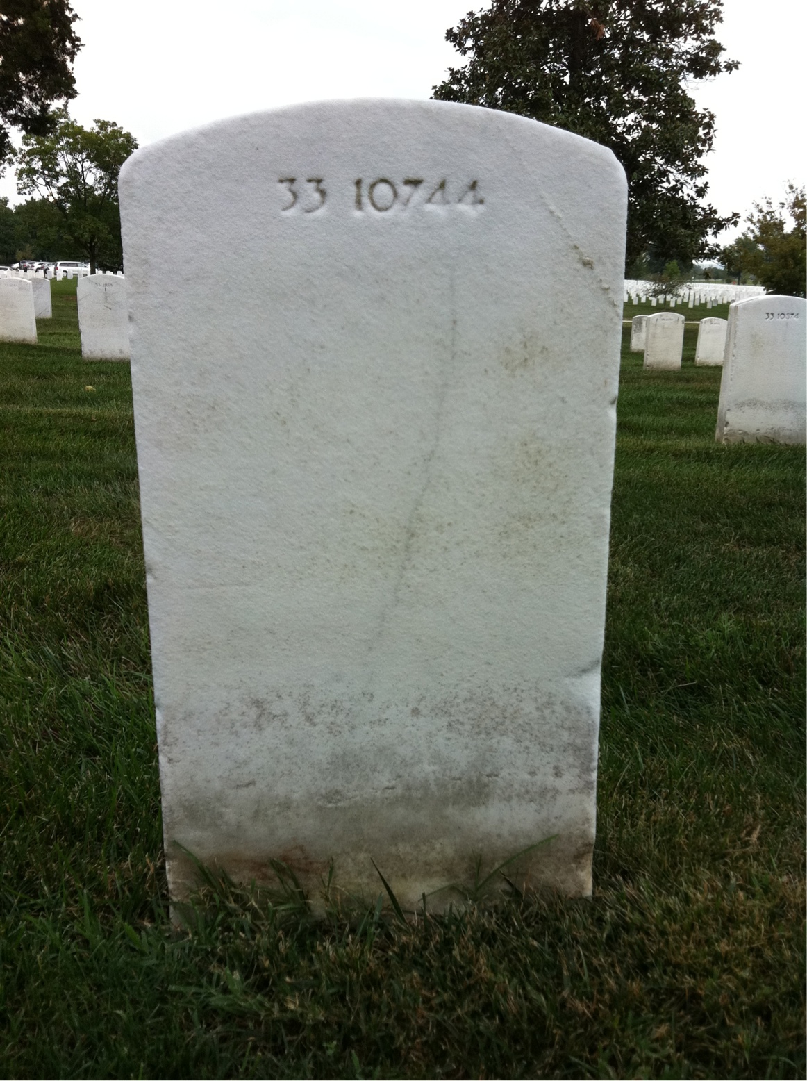 Back of headstone — Charles Murray