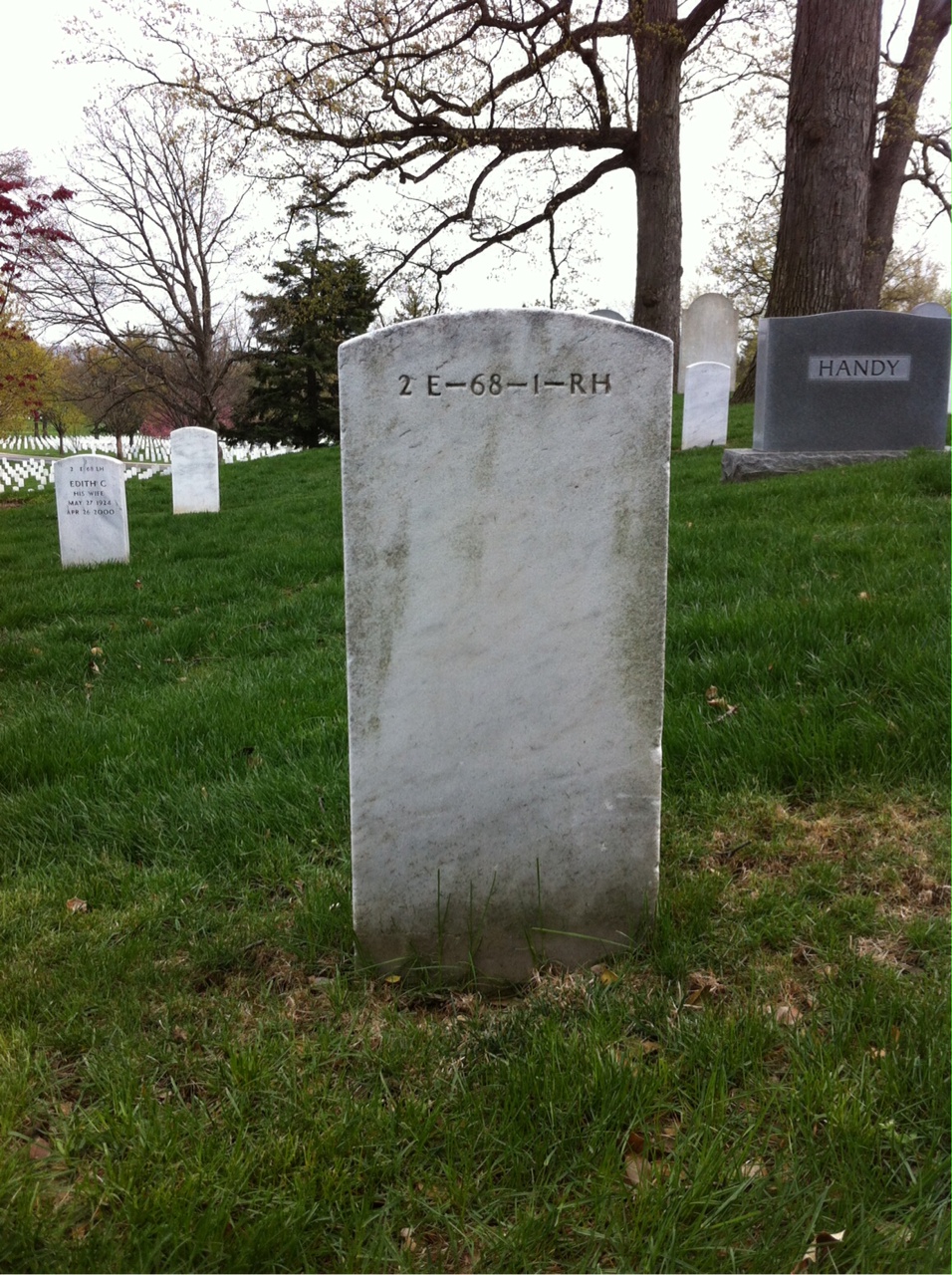 Back of headstone — Charles Murphy
