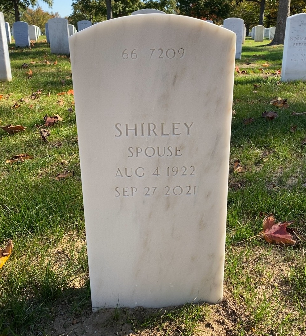 Back of headstone — Joseph Carparelli