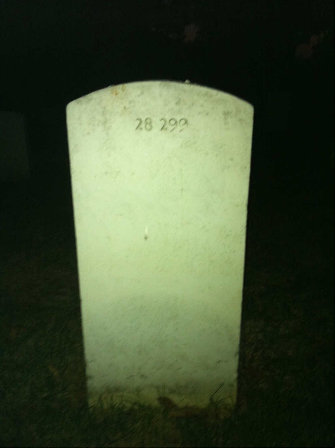Back of headstone — Edith Alward