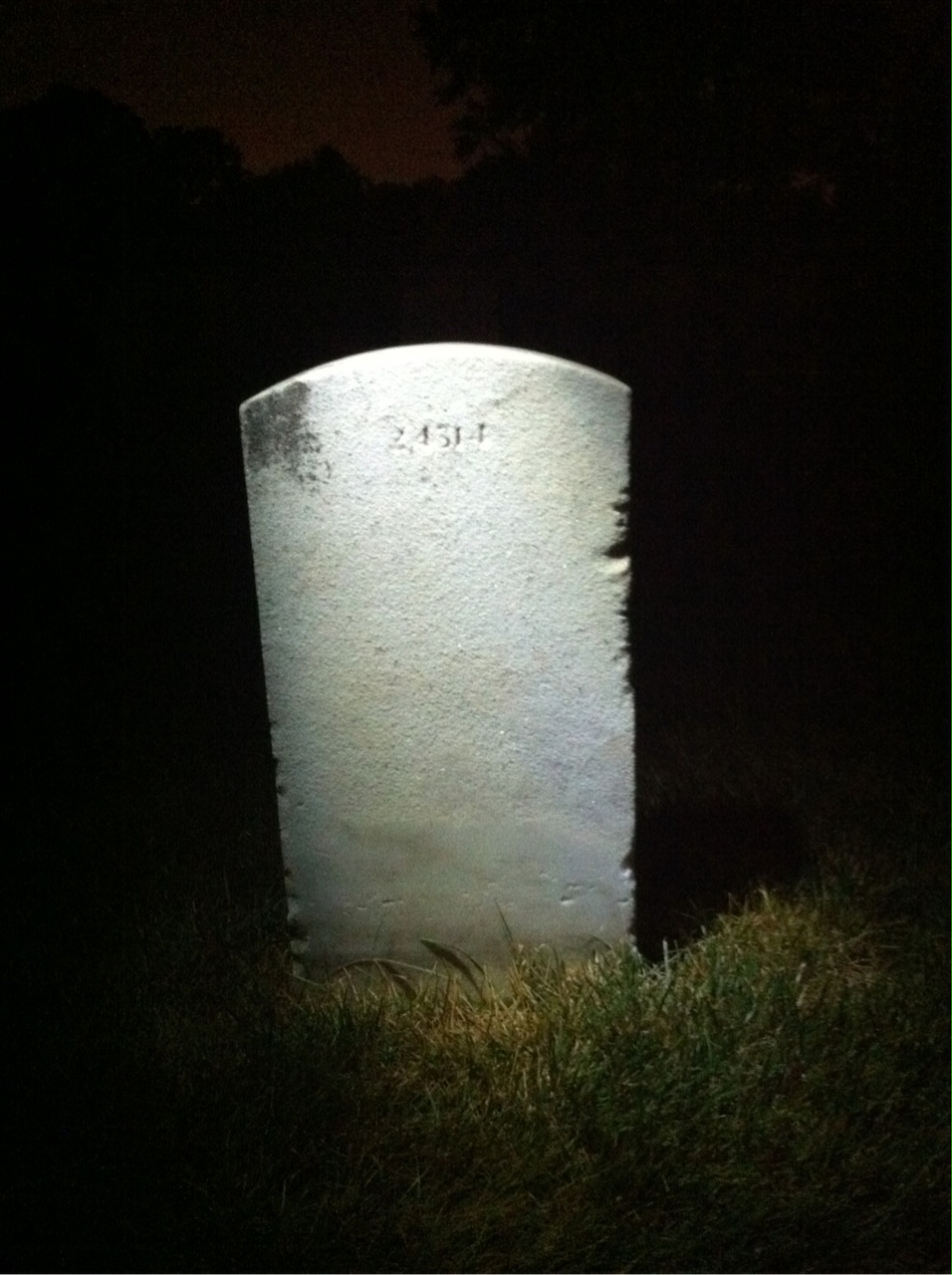 Back of headstone — Patrick Morgan