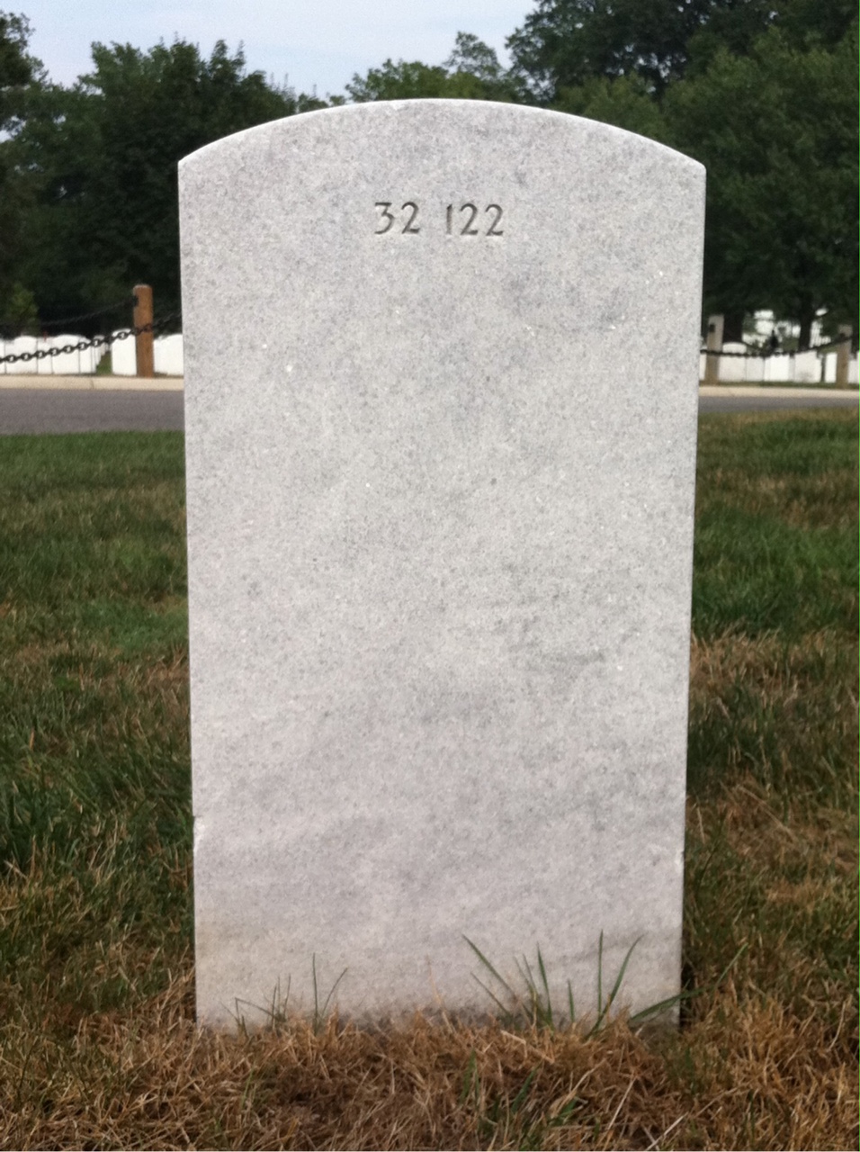 Back of headstone — Sarah Moose