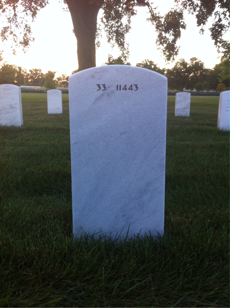 Back of headstone — Reynold Kaufmann