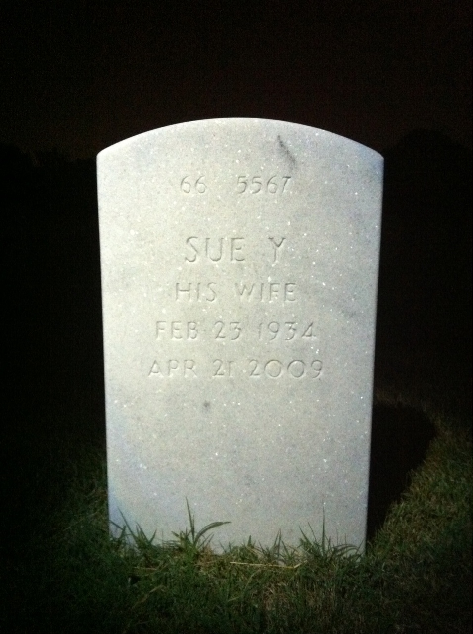 Back of headstone — Alfred Mozier