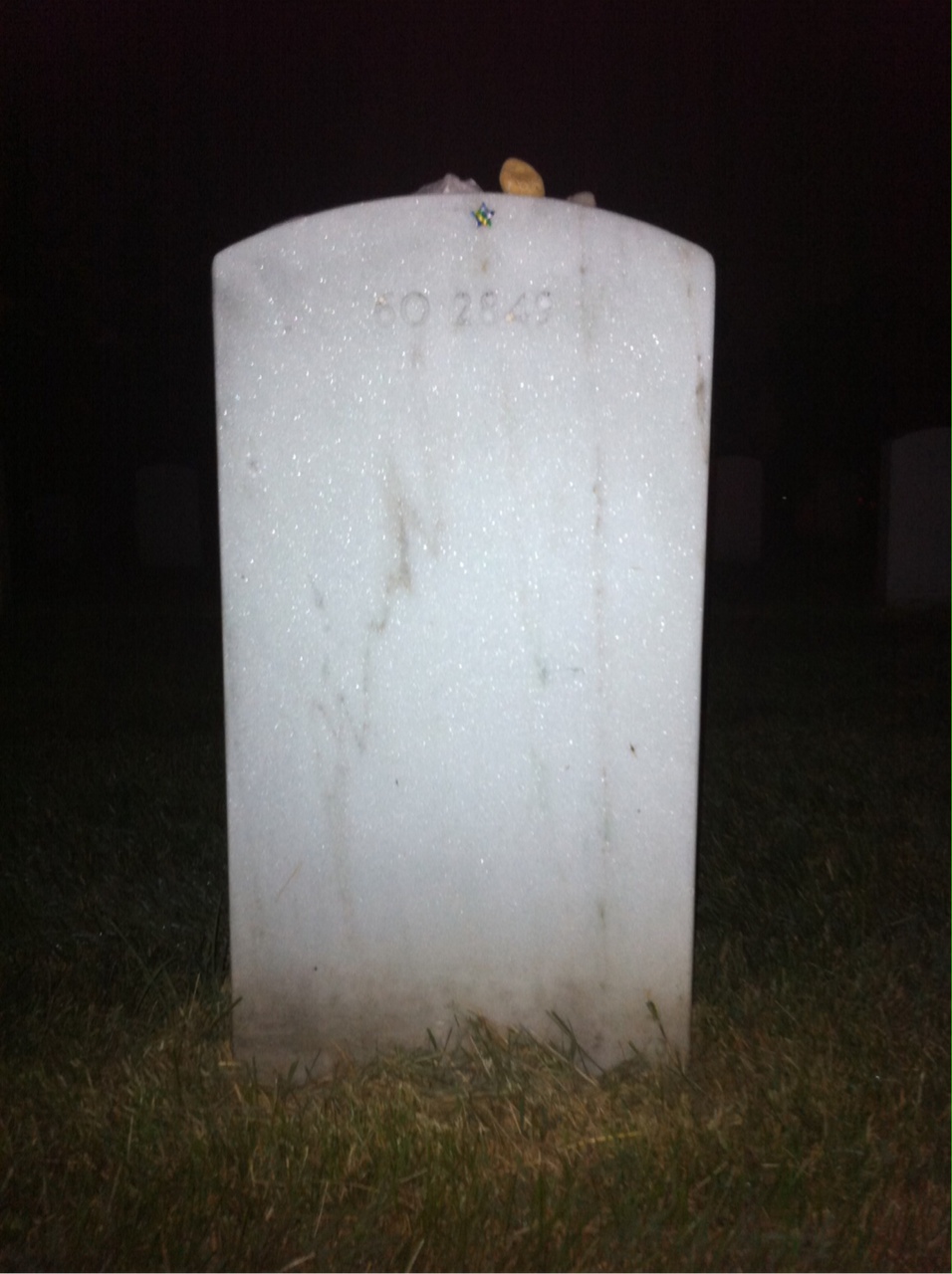 Back of headstone — Jill Munn