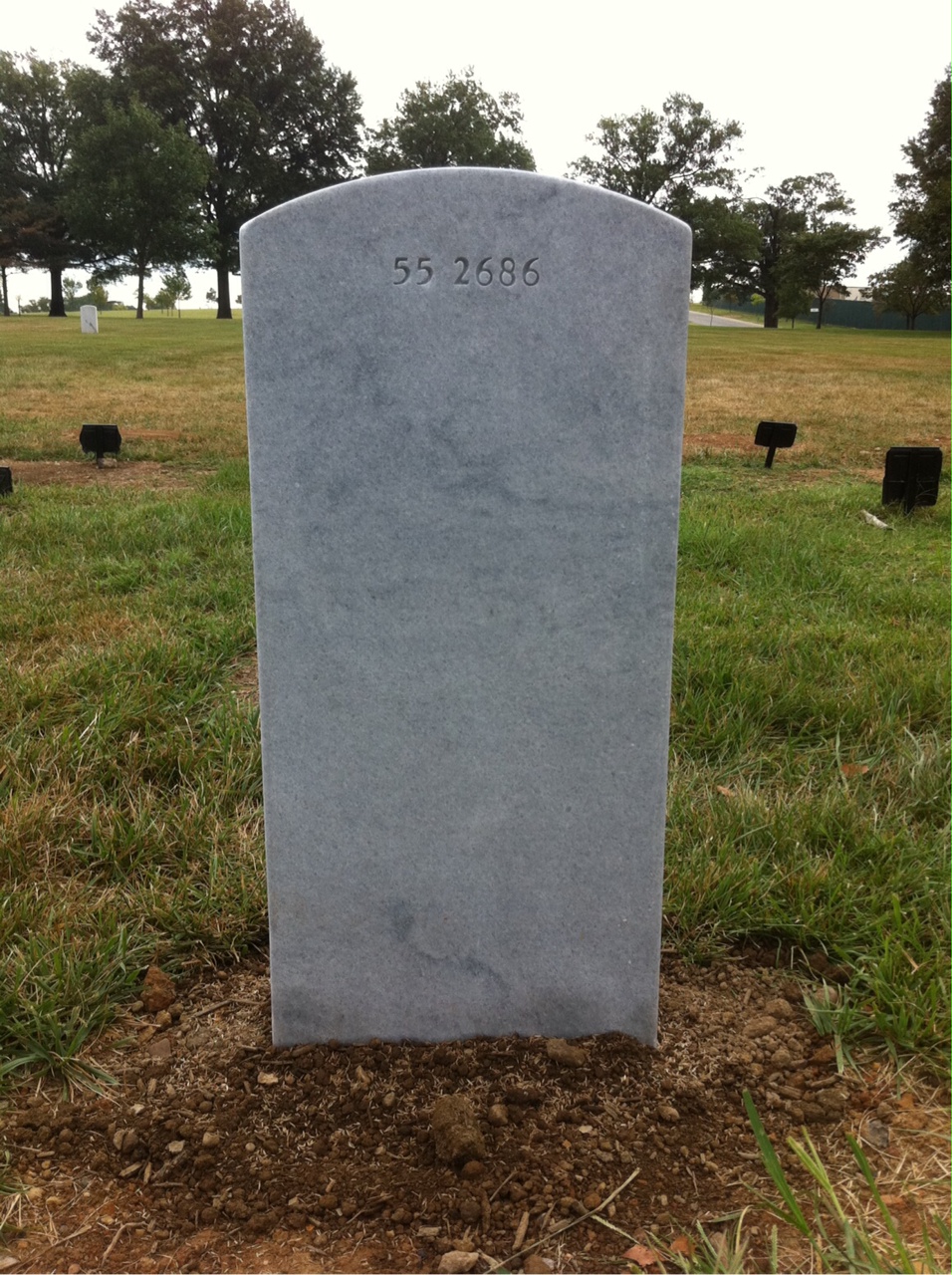 Back of headstone — Matthew Raimer