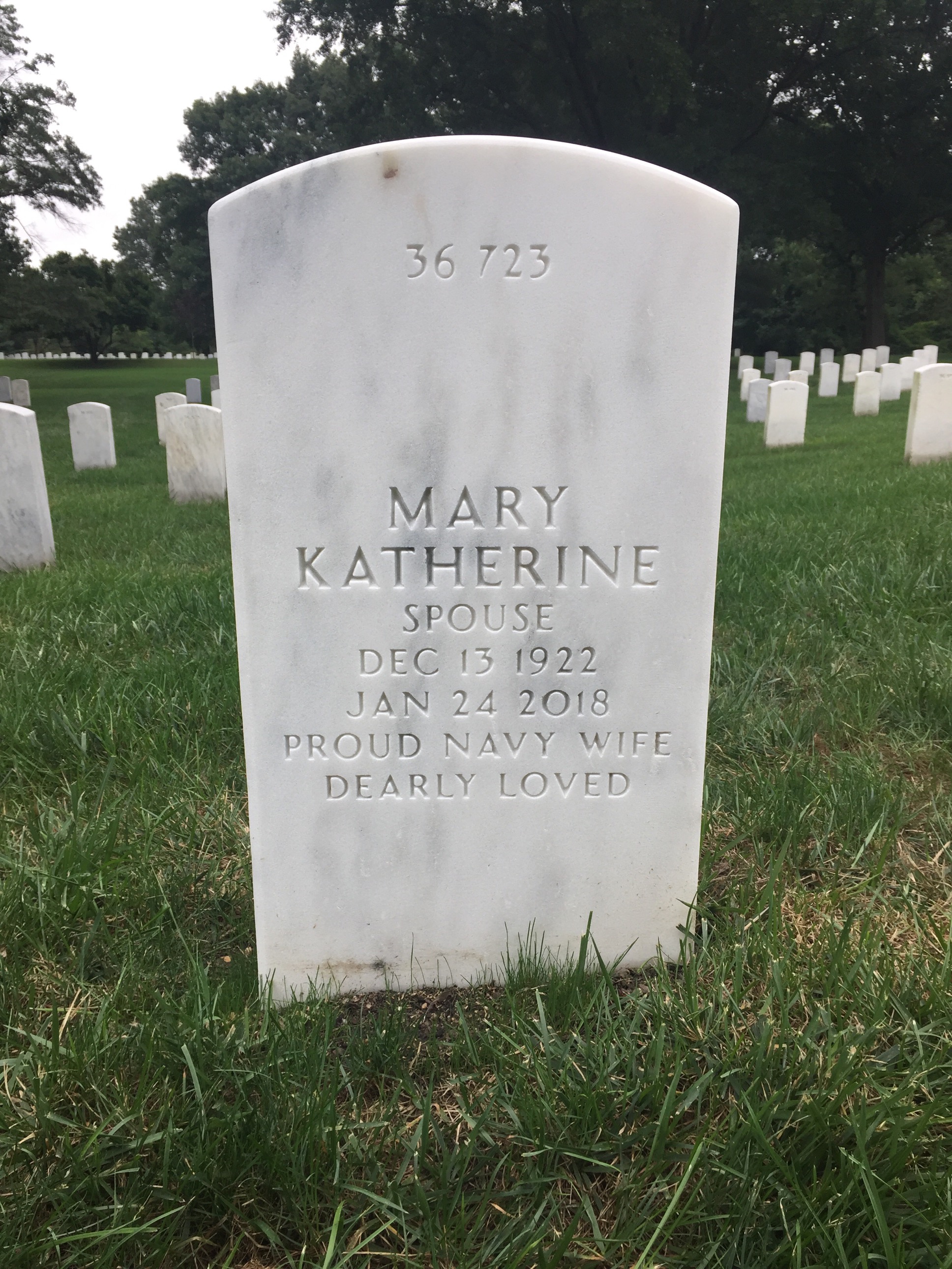 Back of headstone — Robert Minton