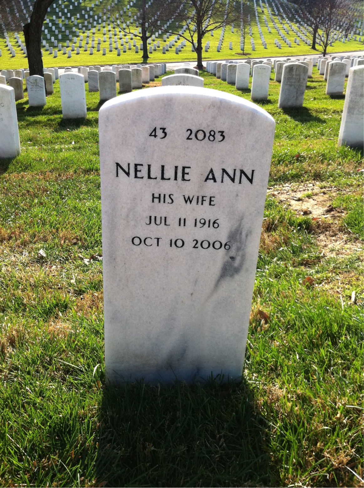 Back of headstone — Patrick Murphy