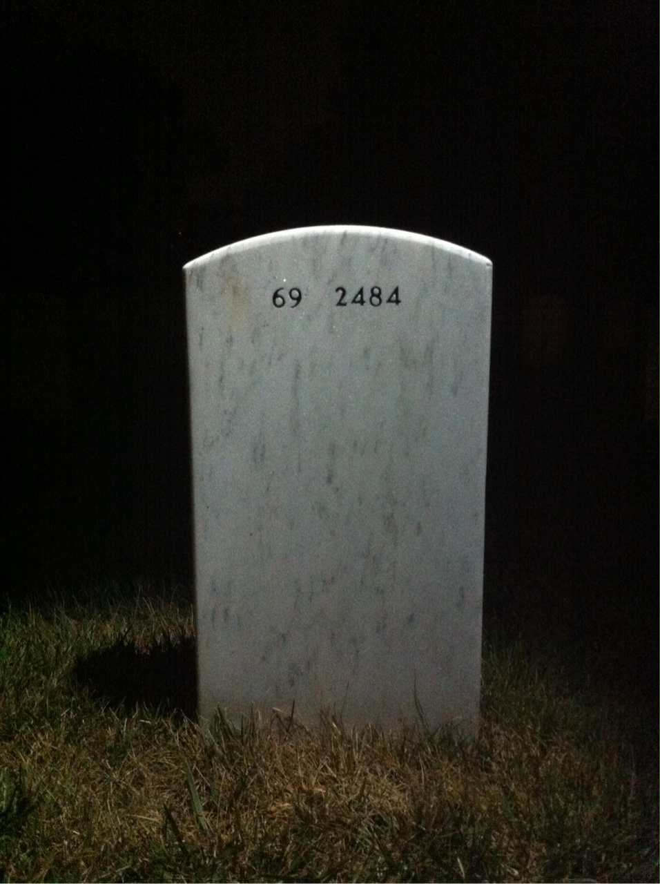 Back of headstone — Lester Kurzweil