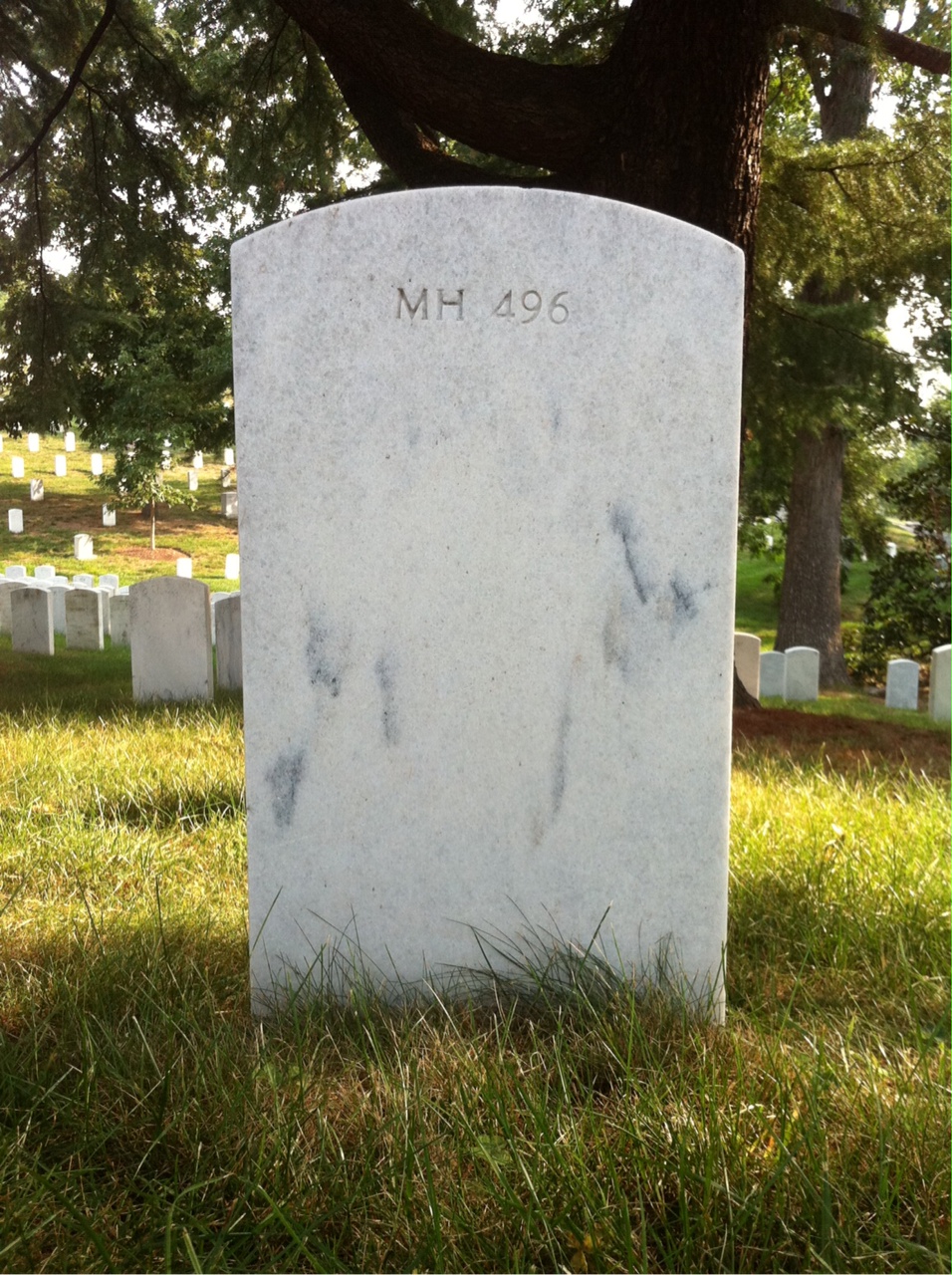 Back of headstone — Robert Boggs