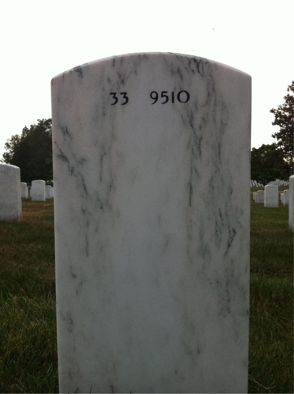 Back of headstone — Richard Greene