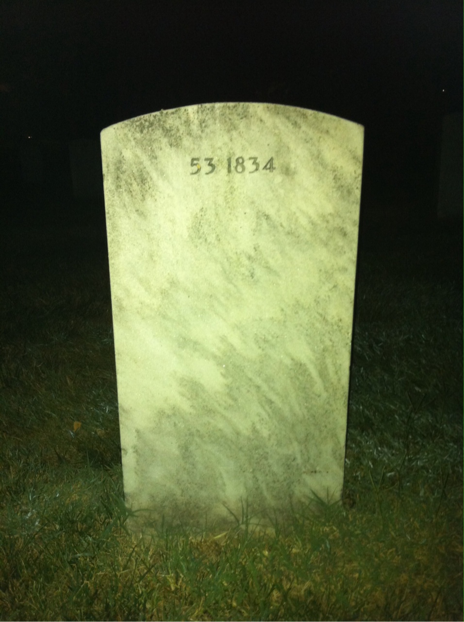 Back of headstone — Samuel Mcintosh