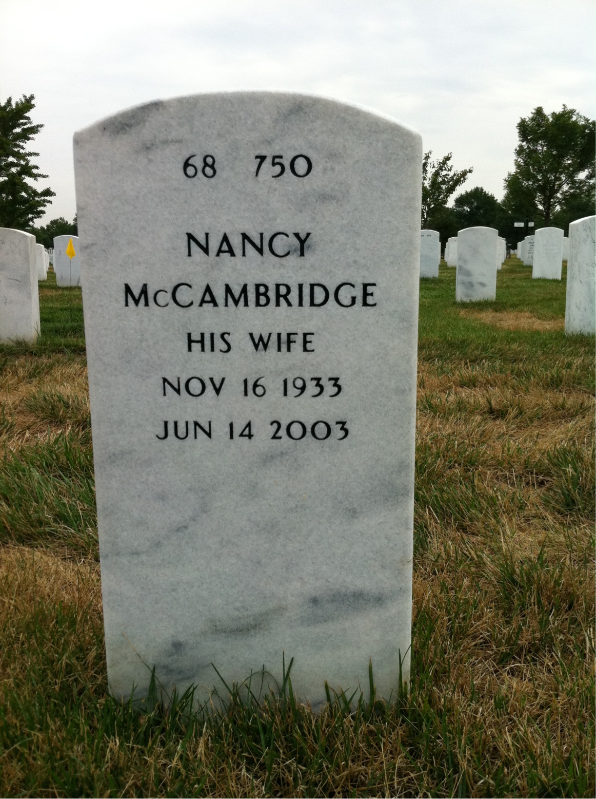 Back of headstone — Richard Hertzig