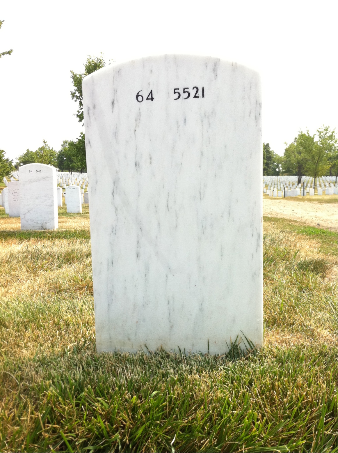 Back of headstone — Francis Conners