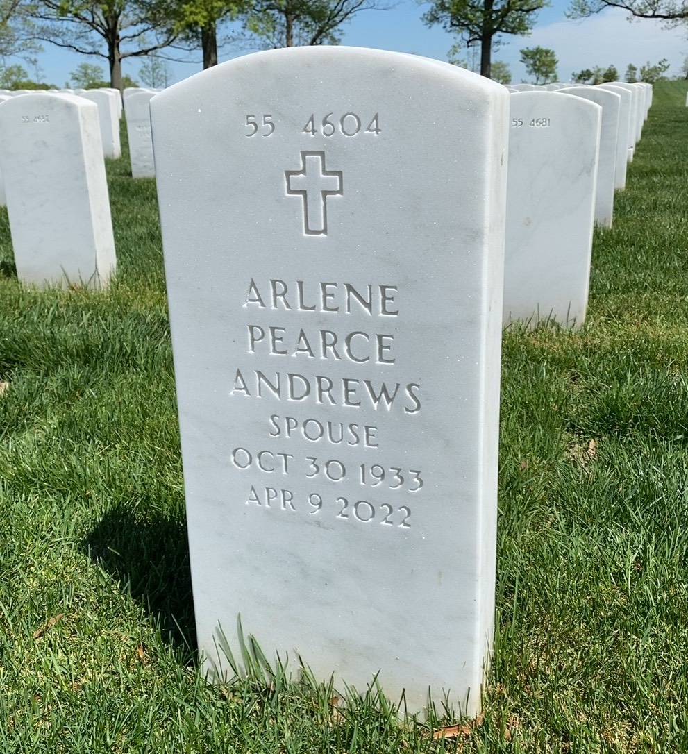 Back of headstone — Paul Andrews