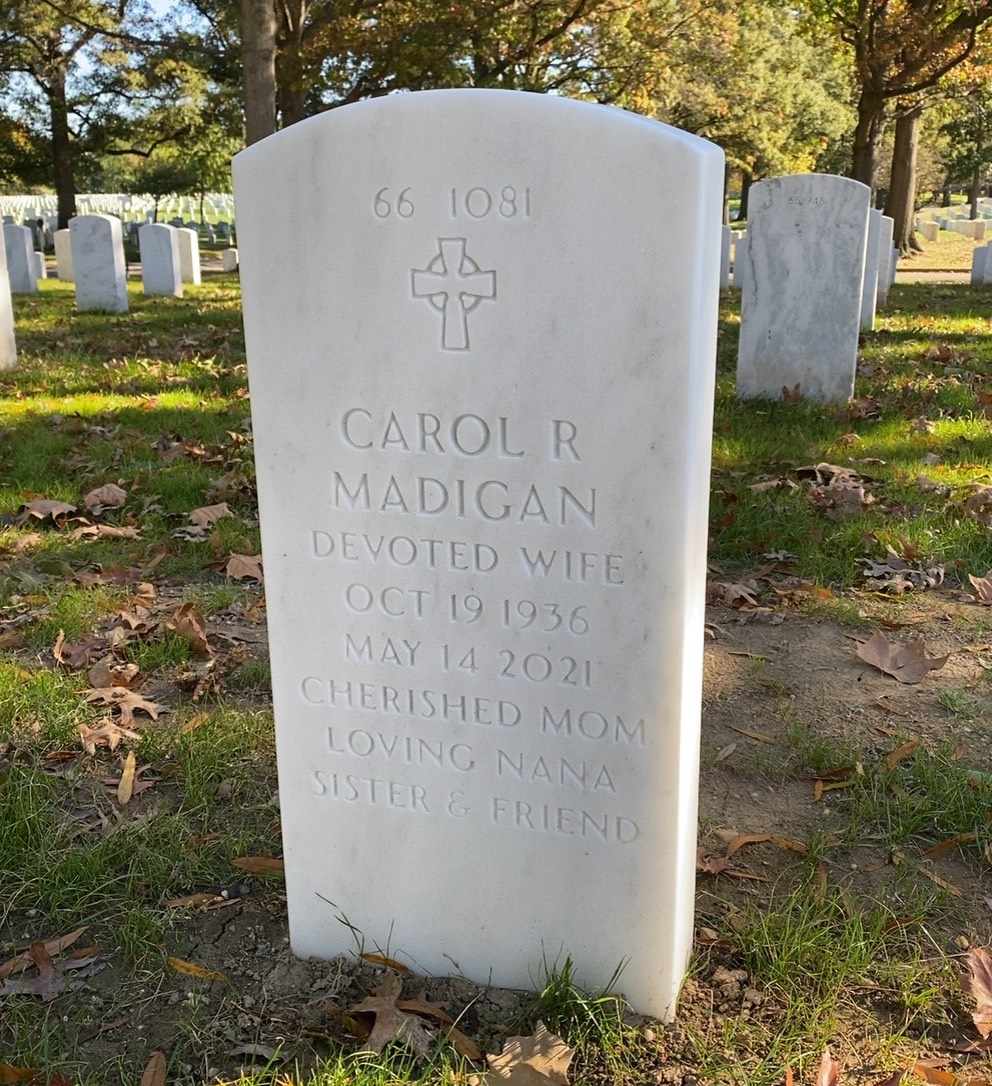Back of headstone — Edward Madigan