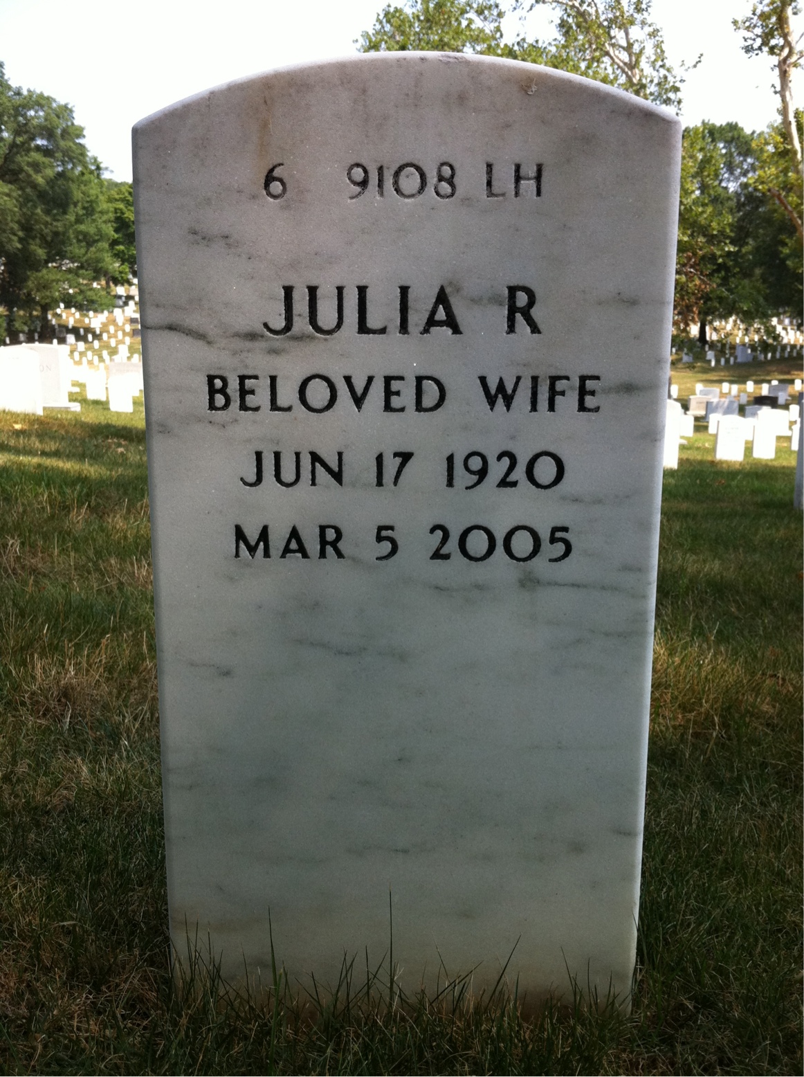 Back of headstone — Campbell Jackson
